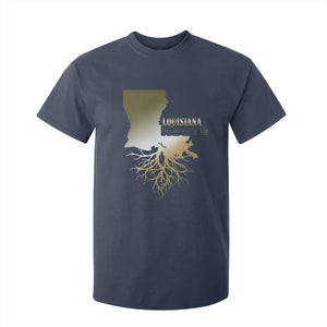 Louisiana Roots Pride T Shirt For Kid TS09 Navy Print Your Wear