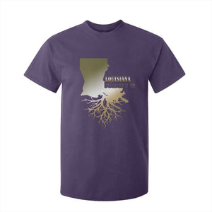 Louisiana Roots Pride T Shirt For Kid TS09 Purple Print Your Wear