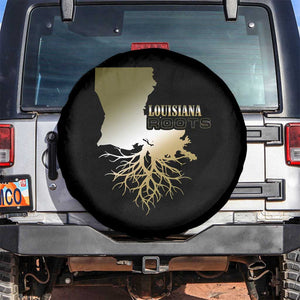 Louisiana Roots Pride Spare Tire Cover TS09 No hole Black Print Your Wear
