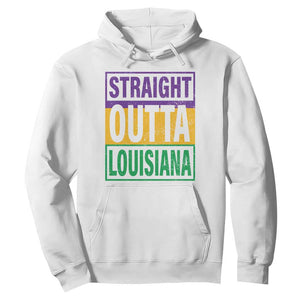 Straight Outta Louisiana Hoodie TS09 White Print Your Wear