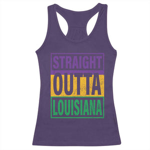 Straight Outta Louisiana Racerback Tank Top TS09 Purple Print Your Wear