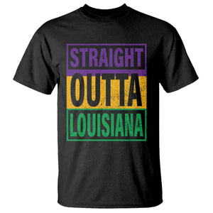 Straight Outta Louisiana T Shirt TS09 Black Print Your Wear