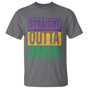 Straight Outta Louisiana T Shirt TS09 Charcoal Print Your Wear