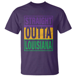 Straight Outta Louisiana T Shirt TS09 Purple Print Your Wear