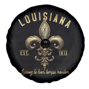 Louisiana Fleur De Lis Spare Tire Cover Laissez Les Bon Temps Rouler 1812 TS09 Print Your Wear