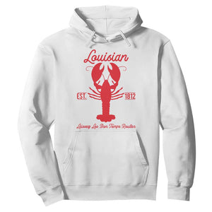 Louisiana Crawfish Hoodie Laissez Les Bon Temps Rouler 1812 TS09 White Print Your Wear