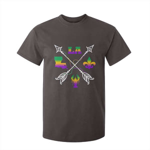 Louisiana Mardi Gras T Shirt For Kid Crawfish Fleur De Lis TS09 Dark Chocolate Print Your Wear