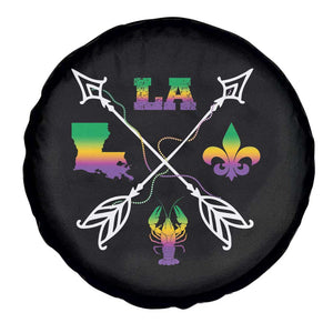 Louisiana Mardi Gras Spare Tire Cover Crawfish Fleur De Lis TS09 Print Your Wear