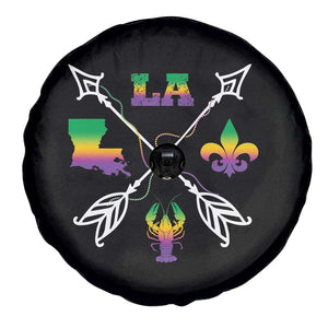 Louisiana Mardi Gras Spare Tire Cover Crawfish Fleur De Lis TS09 Print Your Wear