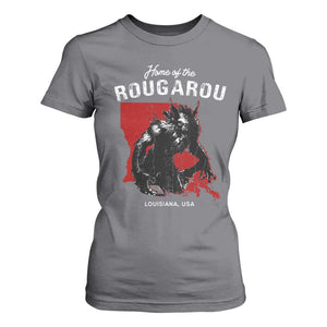 Home of the Rougarou T Shirt For Women Louisiana Cryptid TS09 Charcoal Print Your Wear