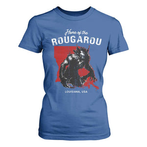 Home of the Rougarou T Shirt For Women Louisiana Cryptid TS09 Royal Blue Print Your Wear