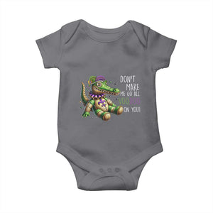 Voodoo Mardi Gras Baby Onesie Aligator Voodoo Doll New Orleans Louisiana TS09 Charcoal Print Your Wear