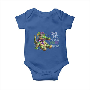 Voodoo Mardi Gras Baby Onesie Aligator Voodoo Doll New Orleans Louisiana TS09 Royal Blue Print Your Wear