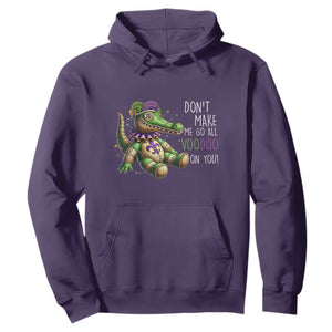 Voodoo Mardi Gras Hoodie Aligator Voodoo Doll New Orleans Louisiana TS09 Purple Print Your Wear