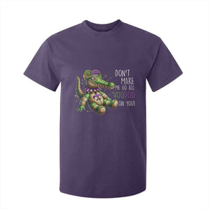 Voodoo Mardi Gras T Shirt For Kid Aligator Voodoo Doll New Orleans Louisiana TS09 Purple Print Your Wear