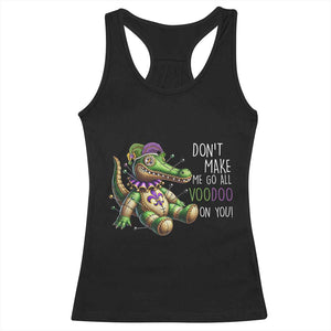 Voodoo Mardi Gras Racerback Tank Top Aligator Voodoo Doll New Orleans Louisiana TS09 Black Print Your Wear