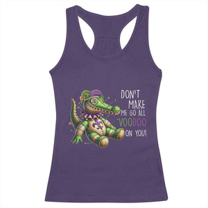 Voodoo Mardi Gras Racerback Tank Top Aligator Voodoo Doll New Orleans Louisiana TS09 Purple Print Your Wear