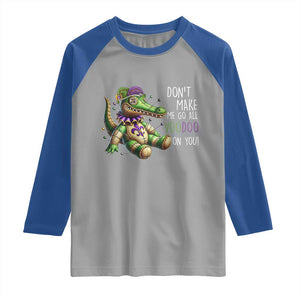 Voodoo Mardi Gras Raglan Shirt Aligator Voodoo Doll New Orleans Louisiana TS09 Sport Gray Royal Print Your Wear