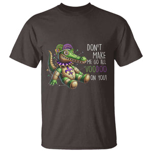 Voodoo Mardi Gras T Shirt Aligator Voodoo Doll New Orleans Louisiana TS09 Dark Chocolate Print Your Wear
