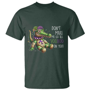Voodoo Mardi Gras T Shirt Aligator Voodoo Doll New Orleans Louisiana TS09 Dark Forest Green Print Your Wear