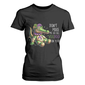 Voodoo Mardi Gras T Shirt For Women Aligator Voodoo Doll New Orleans Louisiana TS09 Black Print Your Wear