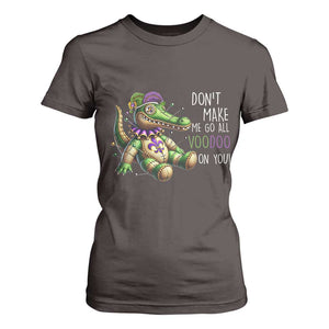 Voodoo Mardi Gras T Shirt For Women Aligator Voodoo Doll New Orleans Louisiana TS09 Dark Chocolate Print Your Wear