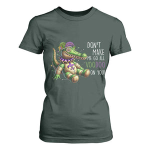 Voodoo Mardi Gras T Shirt For Women Aligator Voodoo Doll New Orleans Louisiana TS09 Dark Forest Green Print Your Wear