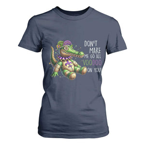 Voodoo Mardi Gras T Shirt For Women Aligator Voodoo Doll New Orleans Louisiana TS09 Navy Print Your Wear