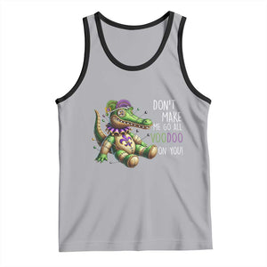 Voodoo Mardi Gras Tank Top Aligator Voodoo Doll New Orleans Louisiana TS09 Athletic Heather Black Print Your Wear