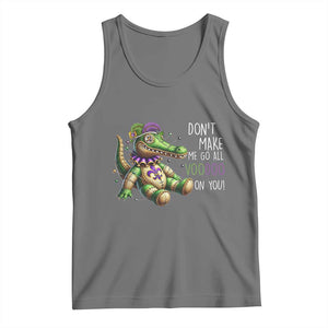 Voodoo Mardi Gras Tank Top Aligator Voodoo Doll New Orleans Louisiana TS09 Black Heather Print Your Wear