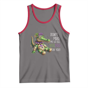 Voodoo Mardi Gras Tank Top Aligator Voodoo Doll New Orleans Louisiana TS09 Deep Heather Red Print Your Wear