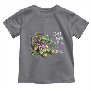 Voodoo Mardi Gras Toddler T Shirt Aligator Voodoo Doll New Orleans Louisiana TS09 Charcoal Print Your Wear