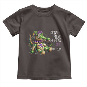 Voodoo Mardi Gras Toddler T Shirt Aligator Voodoo Doll New Orleans Louisiana TS09 Dark Chocolate Print Your Wear