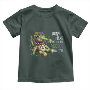 Voodoo Mardi Gras Toddler T Shirt Aligator Voodoo Doll New Orleans Louisiana TS09 Dark Forest Green Print Your Wear