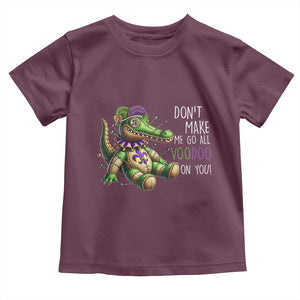 Voodoo Mardi Gras Toddler T Shirt Aligator Voodoo Doll New Orleans Louisiana TS09 Maroon Print Your Wear