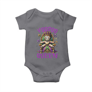 Mardi Gras Voodoo Queen Baby Onesie TS09 Charcoal Print Your Wear