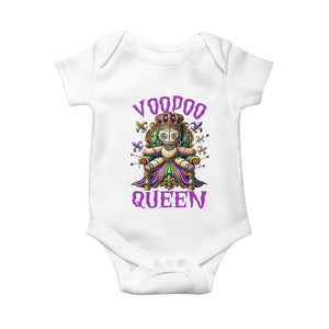 Mardi Gras Voodoo Queen Baby Onesie TS09 White Print Your Wear