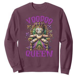 Mardi Gras Voodoo Queen Sweatshirt TS09 Maroon Print Your Wear
