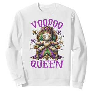 Mardi Gras Voodoo Queen Sweatshirt TS09 White Print Your Wear