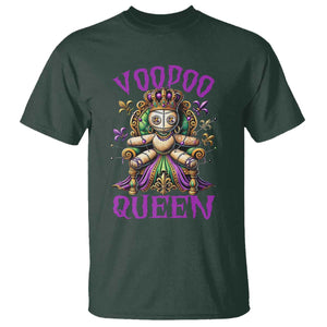 Mardi Gras Voodoo Queen T Shirt TS09 Dark Forest Green Print Your Wear