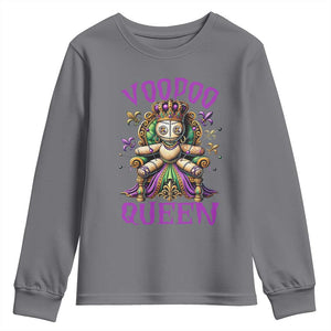 Mardi Gras Voodoo Queen Youth Sweatshirt TS09 Charcoal Print Your Wear