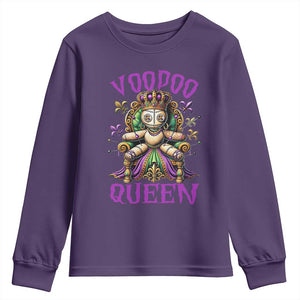 Mardi Gras Voodoo Queen Youth Sweatshirt TS09 Purple Print Your Wear