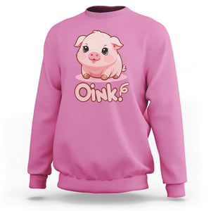 Pig Lover OINK Cute Swine Sweatshirt TS09 Azalea Printyourwear