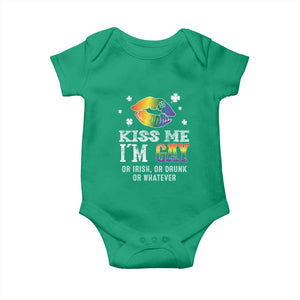 St Patrick's Day Baby Onesie Kiss Me I'm Gay Or Irish Or Drunk Or Whatever TS09 Irish Green Print Your Wear