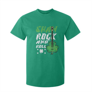 St Patrick's Day T Shirt For Kid Funny Sham Rock N Roll Shamrock Guitar TS09 Irish Green Print Your Wear