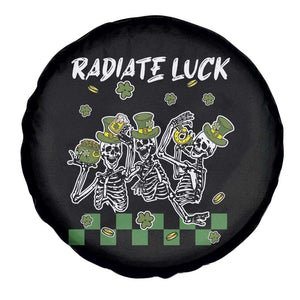 St Patrick's Day Spare Tire Cover Radiate Luck Funny Skeleton Radiology TS09 Print Your Wear