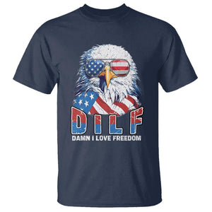 Funny 4th Of July T Shirt Damn I Love Freedom TS09 Navy Print Your Wear