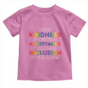 Anti Bullying Baby Shirt Share Kindness Promotion Acceptange Encourage Inclusion TS09 Azalea Print Your Wear