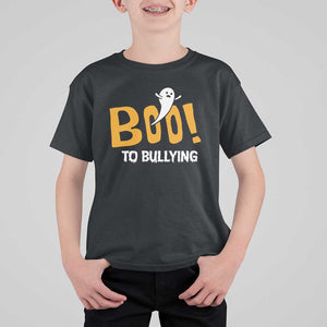 Anti Bullying Halloween T Shirt For Kid Boo To Bullying Spooky Ghost TS09 Black Print Your Wear