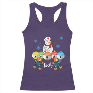 Funny Chrsitmas Racerback Tank Top Snowman Nurse Xray Gingerbread TS09 Purple Print Your Wear